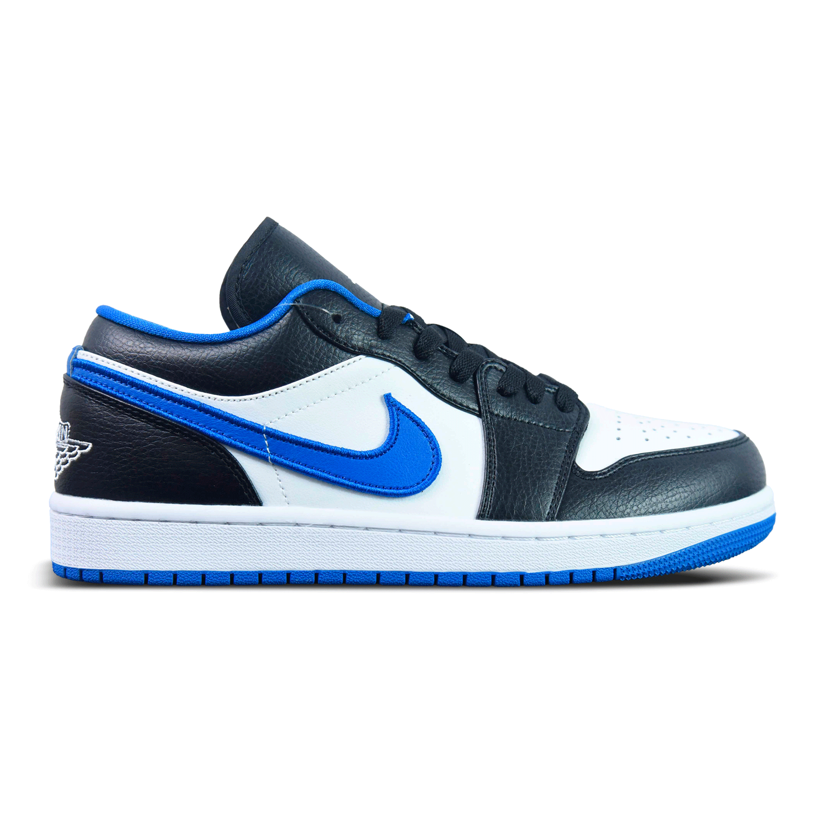 Jordan 1 Low Black Game Royal Metallic Platinum