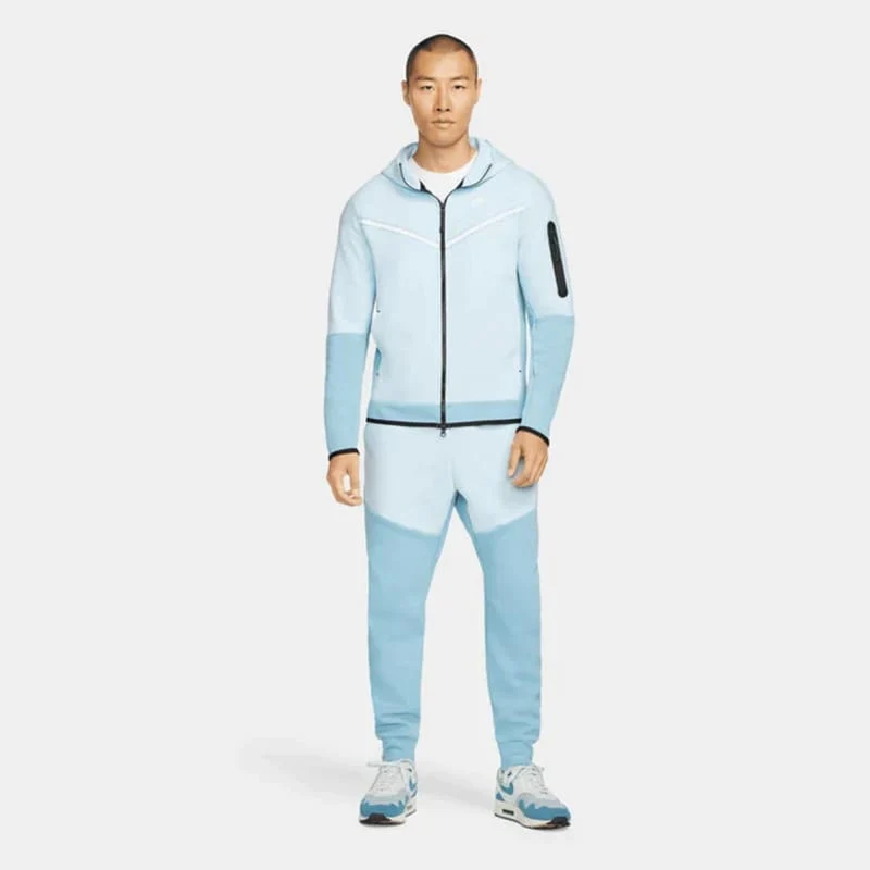 Conjunto Nike Tech Fleece White Blue